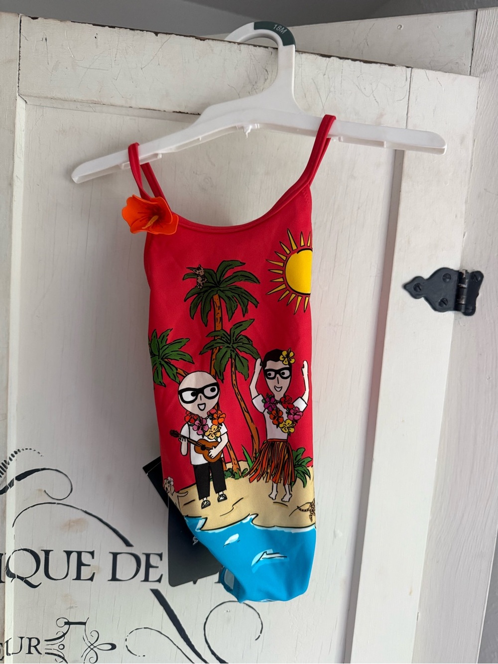 NWT Guaranteed Authentic Dolce & Gabbana “Hawaii” themed One-Piece Swimsuit - Picture 2 of 16